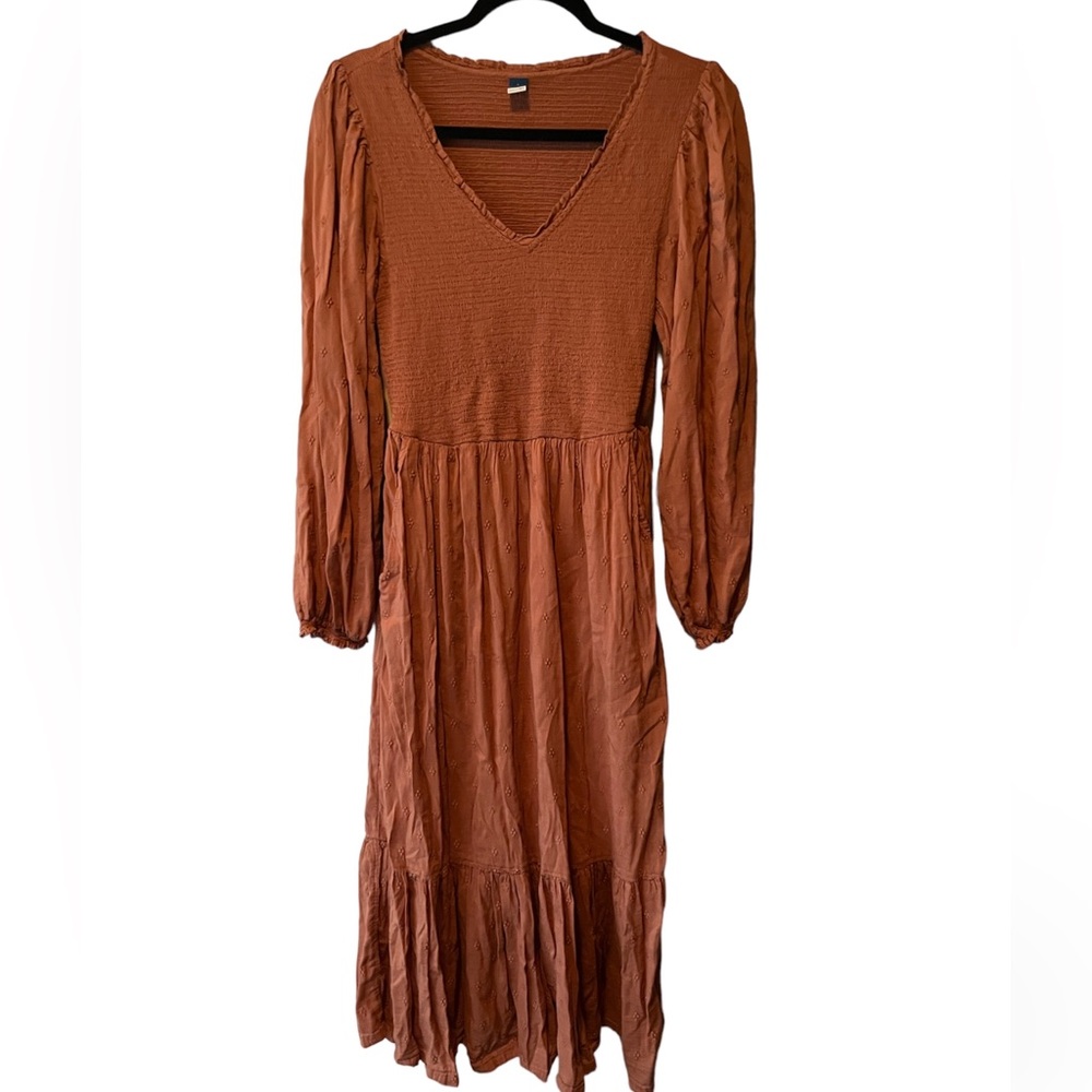 Old Navy Maxi Dress Color Rusty Rose